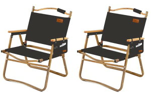 DesertFox �A�E�g�h�A �`�F�A �L�����v �`�F�A �y�� 2�Z�b�g �܂肽���� �֎q �ω׏d150kg �l�G�K�p �R���p�N�g�y�� �g�ѕ֗� �C�X �s�N�j�b�N �L�����v�p DY001 (����C�X�^�C��A)
