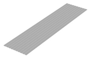 �E�F�[�u �}�e���A���V���[�Y �v���ޗ� �O���[ �א؂�� 0.3×6.0mm 10�{�� �z�r�[�p�f�� OM-466