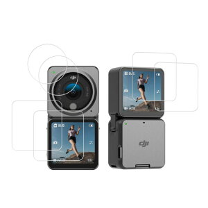 2���Z�b�gKPNS ���{�f�ސ� �����K���X DJI Action 2 Dual Screen�R���{ �p �K���X�t�B���� �����K���X �J�o�[ �ی�t�B����
