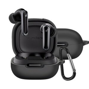 BUITFOU For Anker Soundcore P40i �P�[�X P40i �ی�J�o�[ P40i �P�[�X �_�炩�� �V���R���� �����h�~ �L�Y�h�~ �ϏՌ� �h�o �y�� �����[�d�\ �J���r�i�t�� �����h�~(�u���b�N)