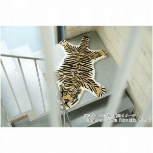 �C���h�����O�@Animal mat�@�A�j�}���}�b�g Tiger�@�g�� 80×100