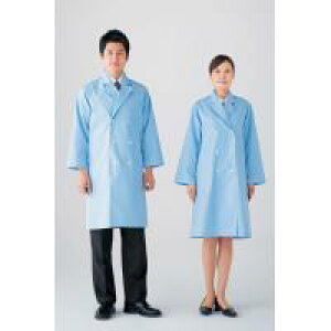 SKF116 White Wear(白衣) 男子ブルー診察衣ダブル ブルー 4L