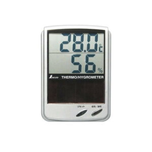 シンワ測定 デジタル温湿度計 B ソーラーパネル 72989