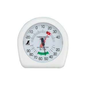 シンワ測定 温湿度計 P-2 チャーミー 12cm ホワイト 70380