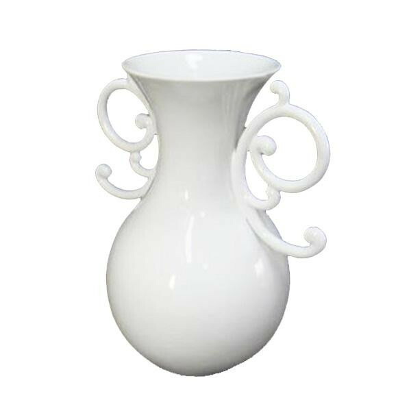 かわ畑 個性的で上品なデザイン 花瓶 フラワーベース ホワイト 1212USC012
