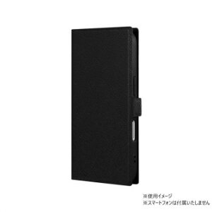 iPhone16 Pro�@BOOK SLIM��LITE���^�y��PU���U�[�蒠�P�[�X�@�u���b�N�@LN-IP24BSLBK 10�Z�b�g