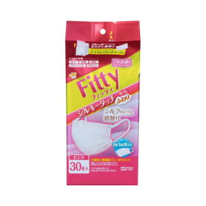 フィッティ シルキータッチ耳ゴムふわり やや小さめサイズ ピンク 30枚入 431998 M0674