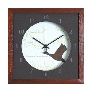 K-Art.Japan �Ǌ|�����v DECLOCK Verdure Swan �u���E�� DC-3005