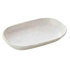 シンカ(信濃化学工業)　メラミン食器　陶器調シリーズ　匠　楕円皿　「粉吹(こふき)」　360ml　2513-TKK　3枚セット