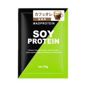 MADPROTEIN(�}�b�h�v���e�C��) �V���[�Y�@SOYPROTEIN(�\�C�v���e�C��)�J�t�F�I�� 20g×5��