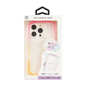 AIR SHOCK MAX iPhone16pro�Ή� �s���N×�C�G���[ i38RiJA02