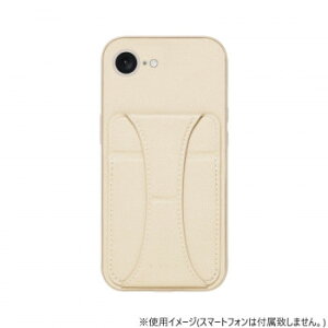 iPhone16e��p�w�ʌ^�P�[�X NICOLA Ecru iP24SP-NIC01