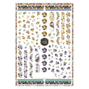 Sha-Nail Pro ʃlC lCV[ Peasant Flowers/yUgt[ (Orange×Purple) PSNTFL-002