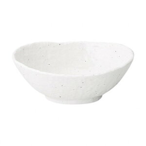 光洋陶器 花伝 新粉引 石目楕円鉢 中 51520072