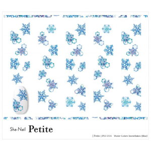 Sha-Nail Petite ʃlC lCV[ Petite Water color Snowflakes(Blue) PET-014