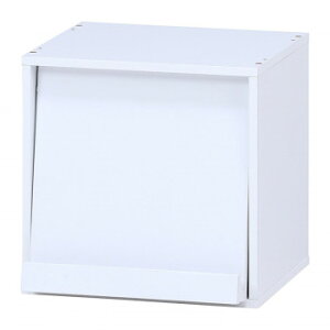 不二貿易 (C/D:99894) キューブボックス フラップ扉 WH