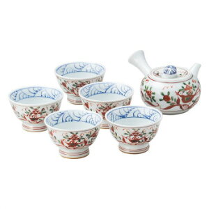 波佐見焼 古伊万里写し絵 急須茶器揃 007-408M 5510-082