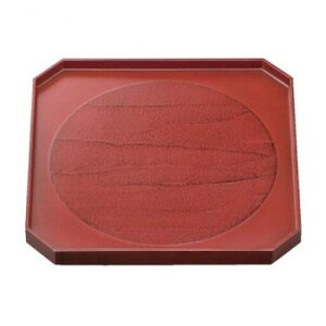 福井クラフト 木)9寸角隅切盆日の丸根来 50411330