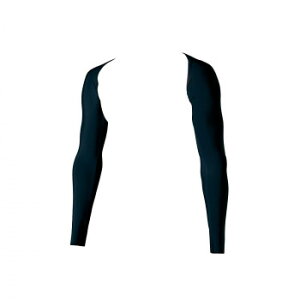 クロダルマ 一体型アームカバー 47129 ブラック 49 サイズ:F 吸汗 速乾 シームレス ずれ防止 接触冷感