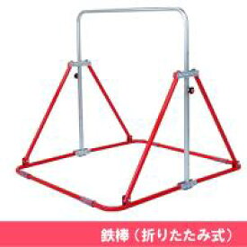 04003660　トッケン 鉄棒(折りたたみ式)　赤　Lサイズ(遊具・運動用品)