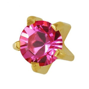 JPS セイフティピアッサー 耳用ロングタイプ ゴールドカラー(純金処理医療用ステンレス) 10月 7M110YL