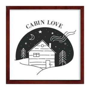 Sign fraem Cabin Love �A�[�g�p�l�� ZSF-53427