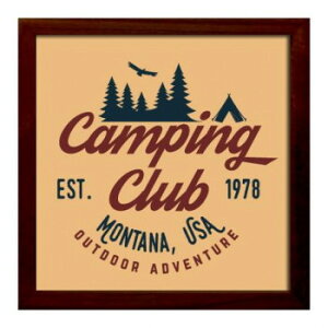 Sign Frame Camping Club �A�[�g�p�l�� ZSF-53023