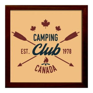 Sign Frame Camping Club �A�[�g�p�l�� ZSF-53031