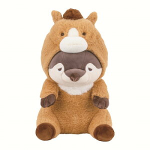 りぶはあと プレミアムねむねむアニマルズ フード座り抱きまくらM くるり 37029-33