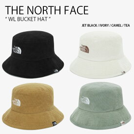 THE NORTH FACE ノースフェイス バケットハット WL BUCKET HAT ハット 帽子 バケハ サファリハット コットンハット コーデュロイ カジュアル ブラック アイボリー キャメル グリーン ロゴ NE3HM52K/L/M/N【中古】未使用品