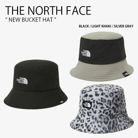 THE NORTH FACE ノースフェイス バケットハット NEW BUCKET HAT ニュー バケット ハット 帽子 バケハ サファリハット コットンハット カジュアル ストリート ブラック カーキ グレー メンズ レディース NE3HN52J/L/M【中古】未使用品