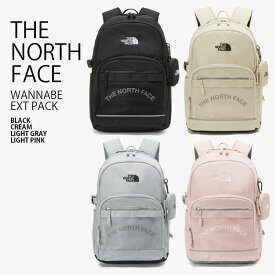 THE NORTH FACE ノースフェイス リュック WANNABE EXT PACK ワナビー エクステンション パック バックパック デイパック ロゴ 通学 通勤 新学期 A4収納 ブラック ベージュ グレー ピンク メンズ レディース 男性用 女性用 男女共用 NM2DP03J/K/L/M【中古】未使用品