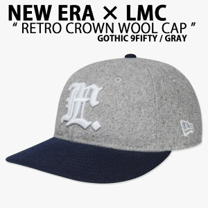 NEW ERA j[G LMC R{ Lbv RETRO CROWN WOOL CAP GRAY NAVY g NE E[ x[X{[Lbv Xq GOTHIC 9FIFTY SVbN O[ lCr[ 1771747