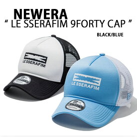 NEWERA ニューエラ LE SSERAFIM ルセラフィム キャップ 940AF TR SPONGE CAP コラボ ロゴ メッシュキャップ 帽子 BLACK BLUE ブラック ブルー 14387763 14387764