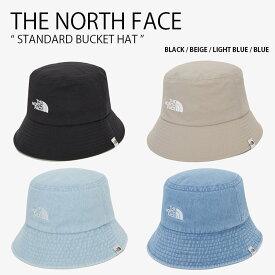 THE NORTH FACE ノースフェイス バケットハット STANDARD BUCKET HAT スタンダード バケット ハット 帽子 バケハ ロゴ カジュアル ストリート WHITELABEL ブラック ベージュ ブルー デニム調 メンズ レディース 男性用 女性用 男女共用 NE3HQ00J/K/L/M【中古】未使用品