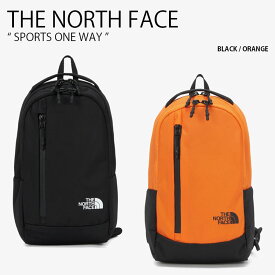 THE NORTH FACE ノースフェイス ボディバッグ SPORTS ONE WAY スポーツ ワンウェイ ショルダーバッグ クロスバッグ 肩掛け バッグ ロゴ カジュアル ストリート ブラック オレンジ メンズ レディース 男性用 女性用 男女共用 NN2PQ09A/B【中古】未使用品