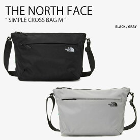 THE NORTH FACE ノースフェイス ショルダーバッグ SIMPLE CROSS BAG M シンプル クロス バッグ クロスバッグ ロゴ カジュアル ストリート ブラック グレー メンズ レディース 男性用 女性用 男女共用 NN2PP58A/B【中古】未使用品