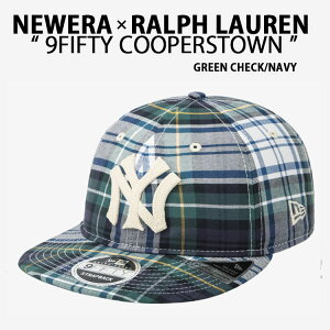 New Era j[G RALPH LAUREN t[ Lbv 9FIFTY RETRO CROWN COOPERSTOWN MLB CAP CHECK N[p[Y^E L[XS R{ Xq x[X{[Lbv O[`FbN Y fB