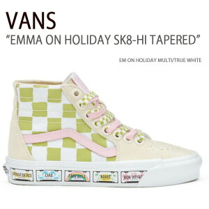 VANS oY Xj[J[ EMMA ON HOLIDAY SK8-HI TAPERED EM ON HOLIDAY MULTI TRUE WHITE XP[gnC @Y V[Y Y fB[X VN0A5KRU6GL