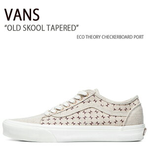 VANS oY Xj[J[ OLD SKOOL TAPERED VN0A54F4PRT I[hXN[ e[p[h BEIGE CHECKERBOARD x[W `FbJ[{[h Y fB[X jp p jp