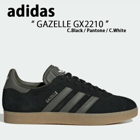 adidas Originals アディダス オリジナルス スニーカー GX2210 Gazelle ガゼル BLACK ブラック 本革 レザー メンズ 男性用【中古】未使用品