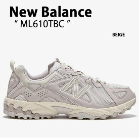 New Balance ニューバランス スニーカー ML610 ML610TBC BEIGE シューズ ベージュ グレー ランニングシューズ メンズ レディース【中古】未使用品