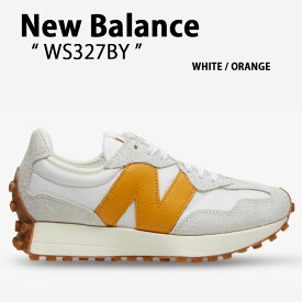 New Balance ニューバランス レディース スニーカー WS327BY NEWBALANCE WS327 WHITE ORAGE シューズ ビッグN ホワイト オレンジ 女性用【中古】未使用品