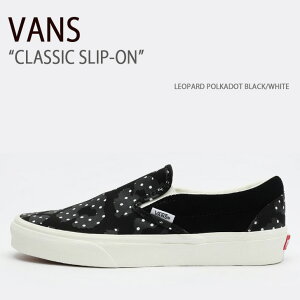 VANS oY Xj[J[ CLASSIC SLIP-ON LEOPARD POLKADOT BLACK WHITE VN0A5JMHBA2 NVbNXb| Y fB[X jp p jp
