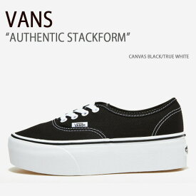 VANS バンズ スニーカー AUTHENTIC STACKFORM CANVAS BLACK TRUE WHITE VN0A5KXXBMX オーセンティック メンズ レディース 男性用 女性用 男女兼用【中古】未使用品