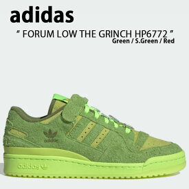 adidas Originals アディダス オリジナルス スニーカー FORUM LOW THE GRINCH HP6772 フォーラム ロー ザ グリンチ Green Red グリーン レッド メンズ レディース 男性用 女性用 男女兼用【中古】未使用品