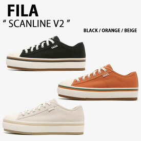 FILA フィラ スニーカー SCANLINE V2 1XM01937E_001/247/920 BLACK ORANGE BEIGE スキャンライン V2 ブラック オレンジ ベージュ メンズ レディース 男性用 女性用 【中古】未使用品