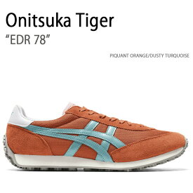 Onitsuka Tiger オニツカタイガー スニーカー EDR 78 PIQUANT ORANGE DUSTY TURQUOIS イーディーアール 78 オレンジ メンズ レディース 男性用 女性用 1183B395.801【中古】未使用品