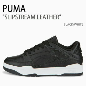 PUMA プーマ スニーカー PUMA SLIPSTREAM LEATHER BLACK WHITE シューズ メンズ レディース 男性用 女性用 387544-03【中古】未使用品