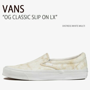 VANS oY Xj[J[ OG CLASSIC SLIP ON LX DISTRESS WHITE MULTI VN0A32QNWTM OGNVbNXb|LX Y fB[X jp p jp
